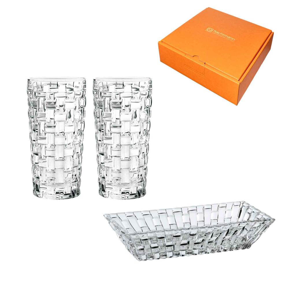 <ボサノバ> ナハトマン ドリンクセット ロングドリンク&レクタングラー ボウル セット (3個入)