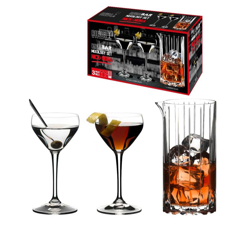 <ドリンク・スペシフィック・グラスウェア> ミクソロジー ニック&ノラ・グラス・セット(3個入)
